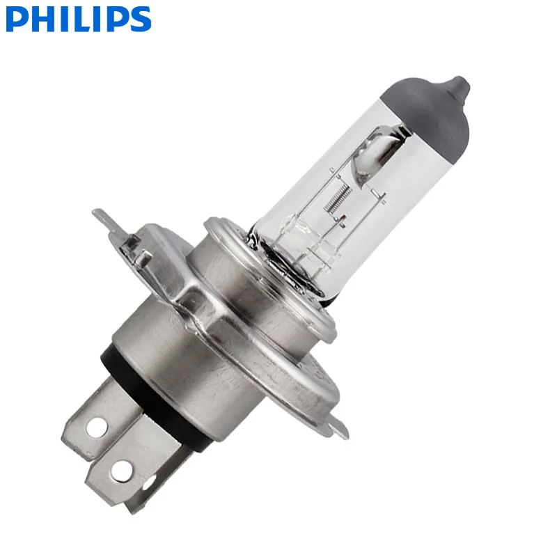 Галогеновая лампа Philips Vision H4 12V 60/55W P43t 12342C1+ 30% более яркий светильник автомобильные галогенные лампы головного светильник производитель комплексного оборудования для дальний и ближний свет(однометный