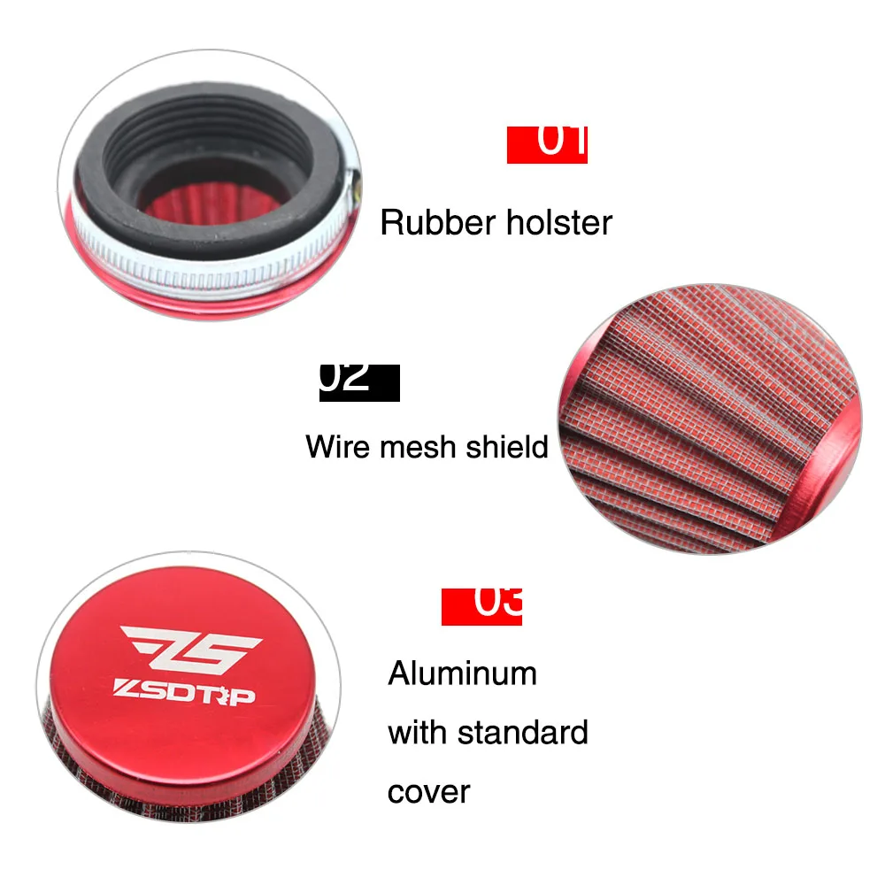 ZSDTRP 50/55mm 오토바이 개조용 기화기 에어 필터 컵 (케이힌 OKO 코소 PWK 2T/4T 21 24 26 28 30 32 34mm 기화기용)