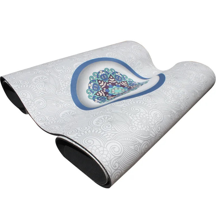 Новый утолщенный 5 мм натуральный резиновый замшевый тканевый нескользящий коврик для йоги мягкий и удобный коврик для кожи