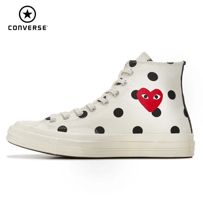 

Converse Chuck Taylor All Star CDG PLAY x 1970s Unisex Skateboarding Shoes Comfortable Sports Shoes # 151473C