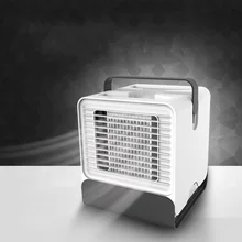 Портативный прочный охладитель с низким уровнем шума персональный Кондиционер Вентилятор охлаждения отрицательных ионов USB Перезаряжаемый мини домашний ABS Настольный
