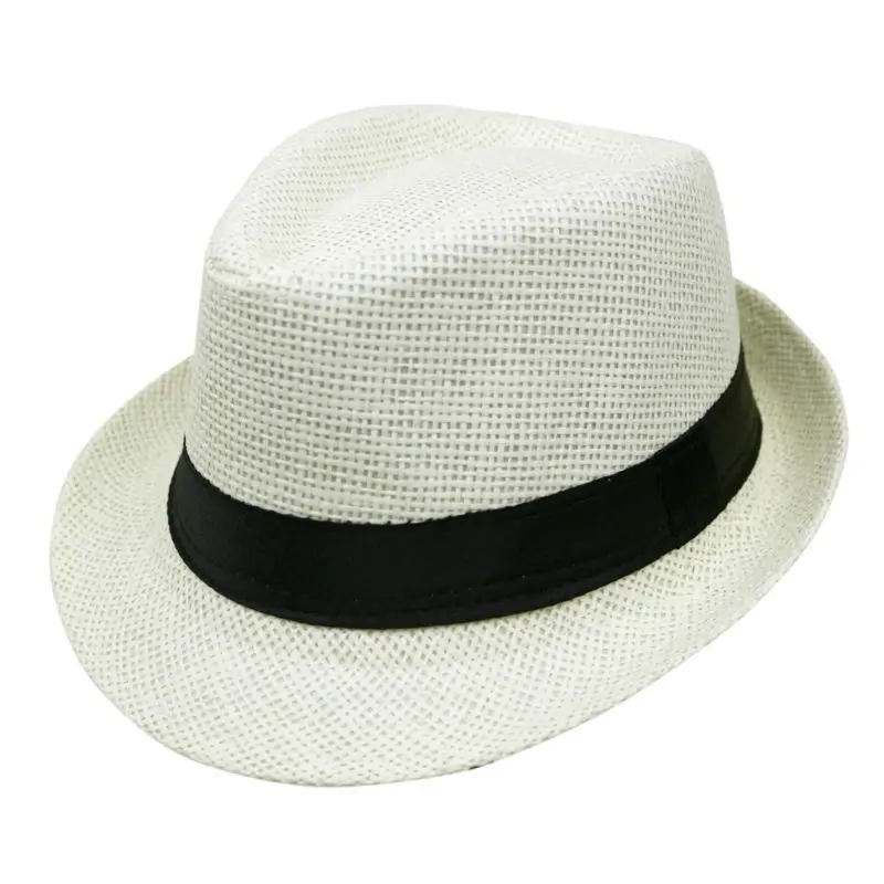 Fashion LNPBD 2024 Hot sale Summer Style Child sunhat Beach Trilby Sun hat Straw panama Hat boy girl Fit For Kids Children 54 cm_voghion.com
