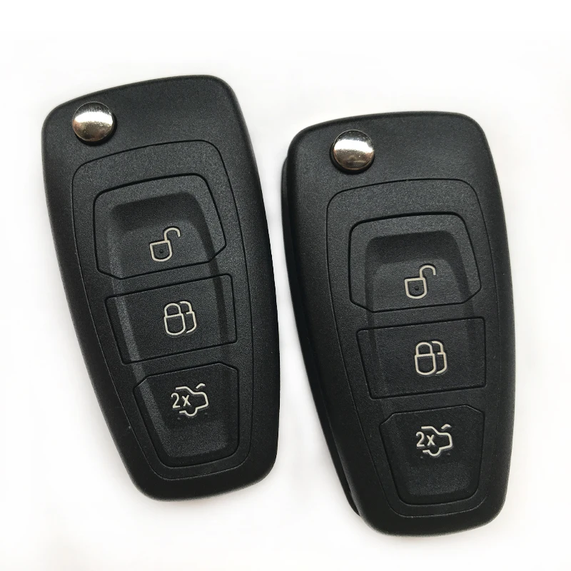 Смарт-чехол для ключей Fob для Ford Focus 3 Fiesta Подключите mondeo c max сменный 3 кнопки дистанционного ключа оболочка откидной складной чехол для ключей