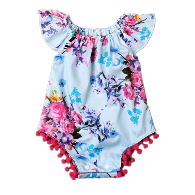 2016 new Baby Girl Rompers Summer Girls Clothing Flower ...