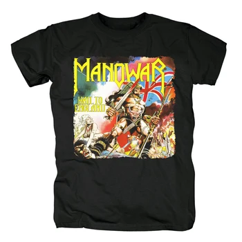

Bloodhoof Manowar Heavy metal Power metal men's black T-Shirt in summer Asian Size