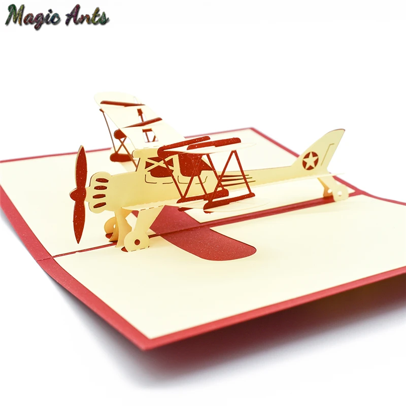 Airplane Model Pop UP Card Birthday with envelope sticker laser cut invitation Greeting Card postcard aircraft creative Gift
Airplane Model Pop UP Card Birthday with envelope sticker laser cut invitation Greeting Card postcard aircraft creative Gift