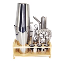 14 шт. шейкер из нержавеющей стали винный мартини Бостонский шейкер Миксер для бара вечерние инструменты бармена барные аксессуары