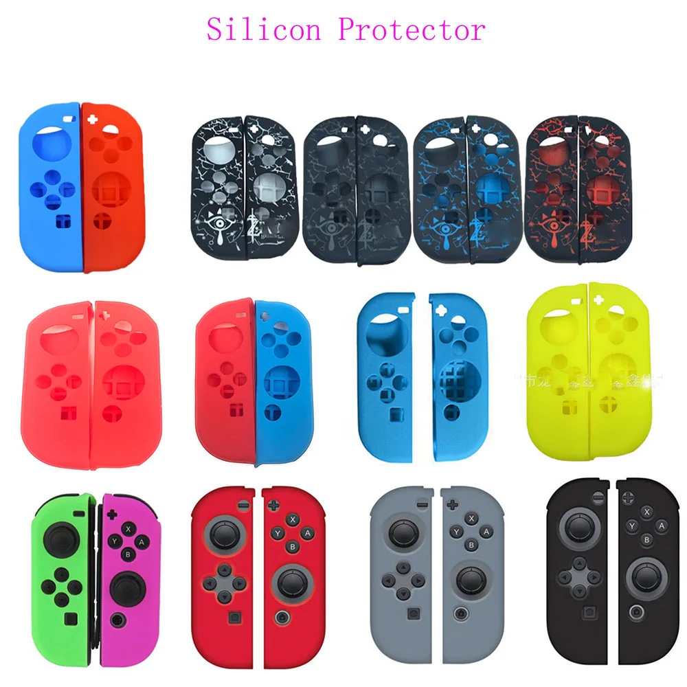 Colorful Silicon Case Cover For Switch Joy Con Skin Protector