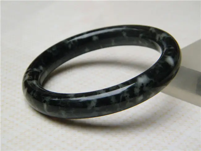 100/% naturel Fashion fine belle sculptés à la main Blanc Bracelet Jonc Jade