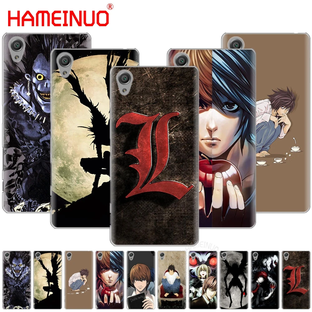 

HAMEINUO Anime Death Note Cover phone Case for sony xperia z2 z3 z4 z5 mini plus aqua M4 M5 E4 E5 C4 C5