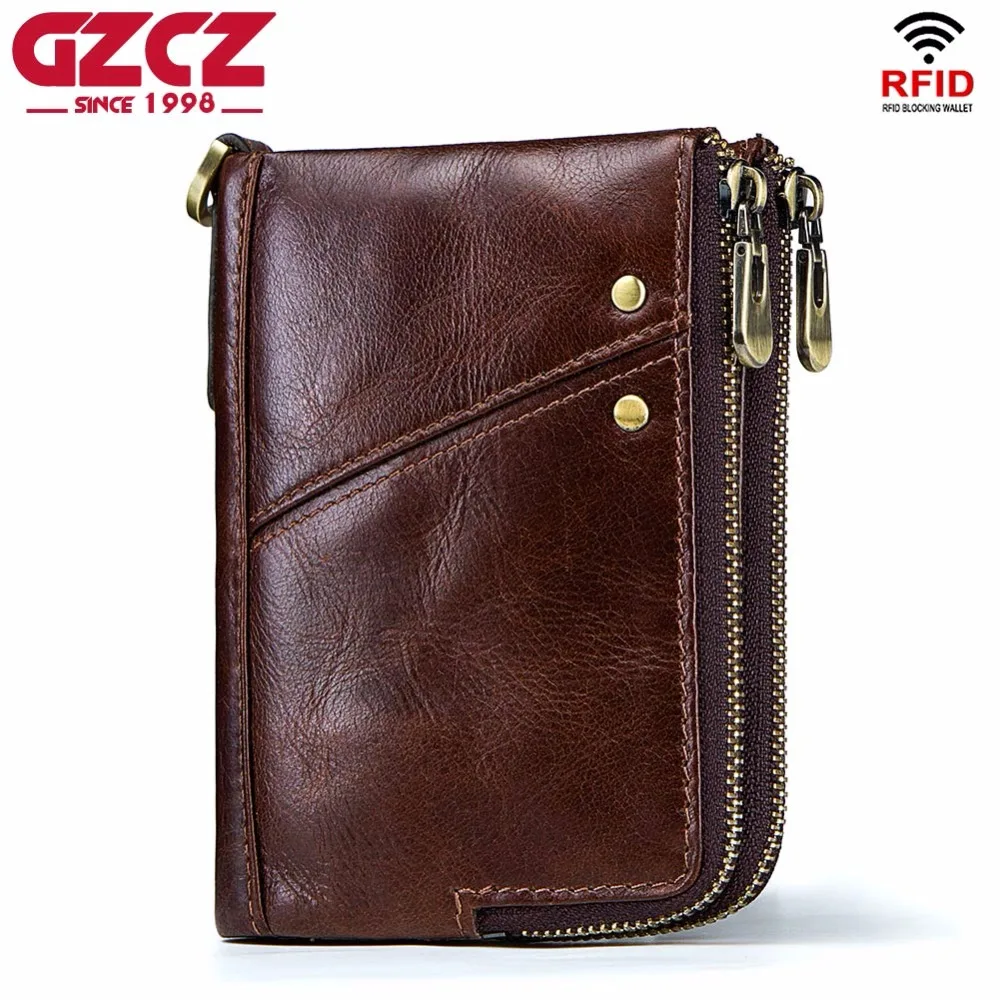 Gzcz Dompet Pria Kulit Asli Kualitas Tinggi Mewah Merek Double