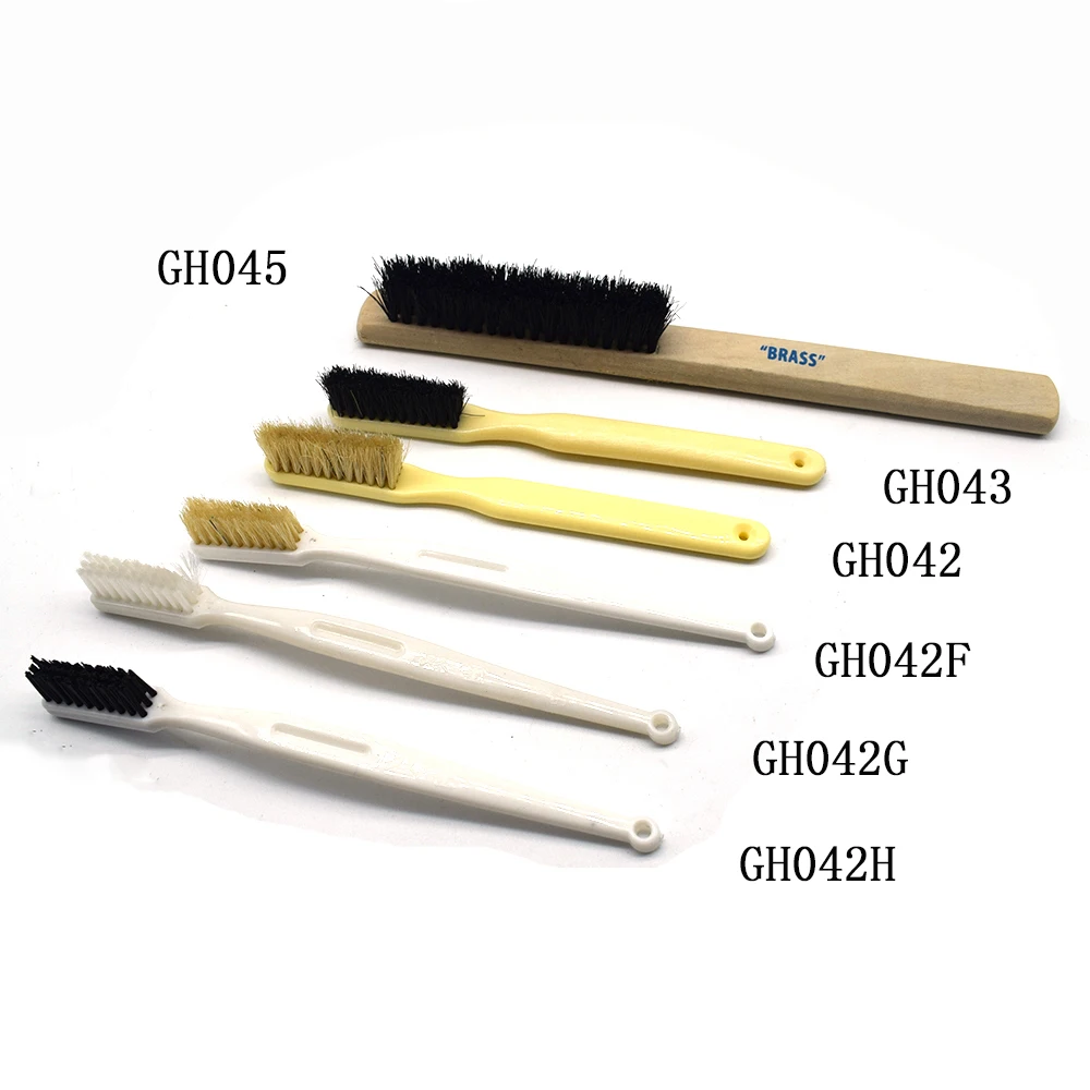 1PCS Jewelry Bristle Brush Cleaning Brushes With handle Pig Hair Nylon