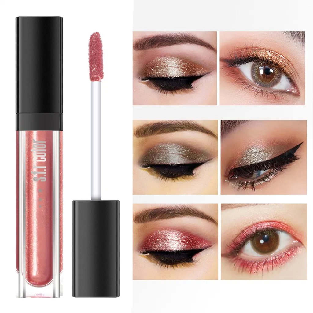 eye shadow Shiny Liquid High Liquid eye shadow 2019 Gloss Eye Shadow Monochrome Pearl Liquid Eye Shadow makeup palettes #0.7