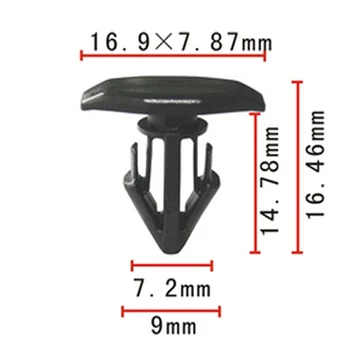 

100x OEM for Toyota #90467-10146 Cowl Panel Retainer Rivet Clips for Celica for Supra 9046710146