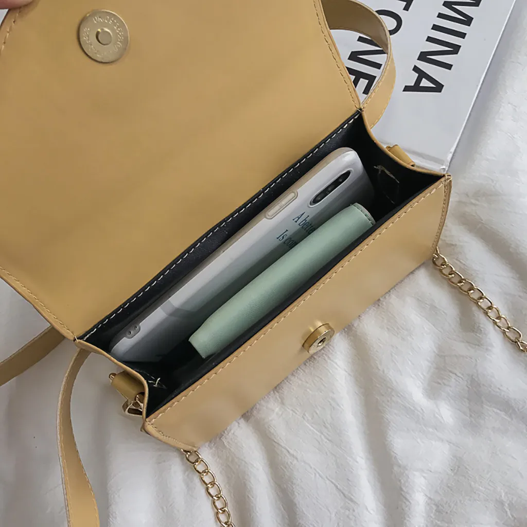 Модные квадратные сумки с пряжкой для женщин Джокер на одно плечо модная цепочка