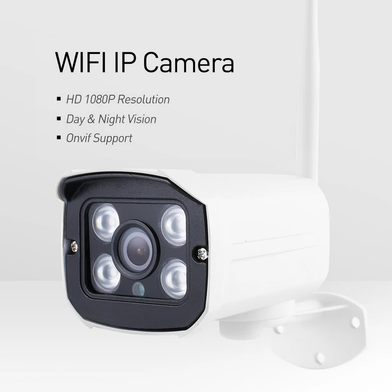 Наружная IP камера видеонаблюдения H.265 Wi Fi 1080P МП 4 светодиосветодиодный ночное
