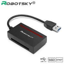 Адаптер USB 3,0 для SATA CFast 2,0 карта считывателя и жесткий диск 2,5 «HDD/чтение записи SSD и карты CF одновременно