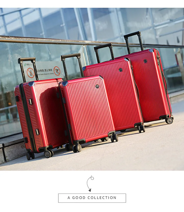 Travel Luggage Trolley Alloy Business Rolling Airplane Luggage Explosion Proof Zipper Suitcase Spinner Wheels Trunk (17)
