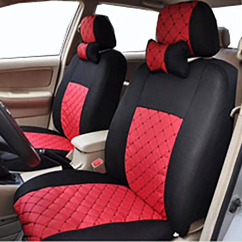 

car seat cover set universal fit for 5 seat 2/4/5 headrest front and rear seat cover splite 40/60 or not available seat cover
