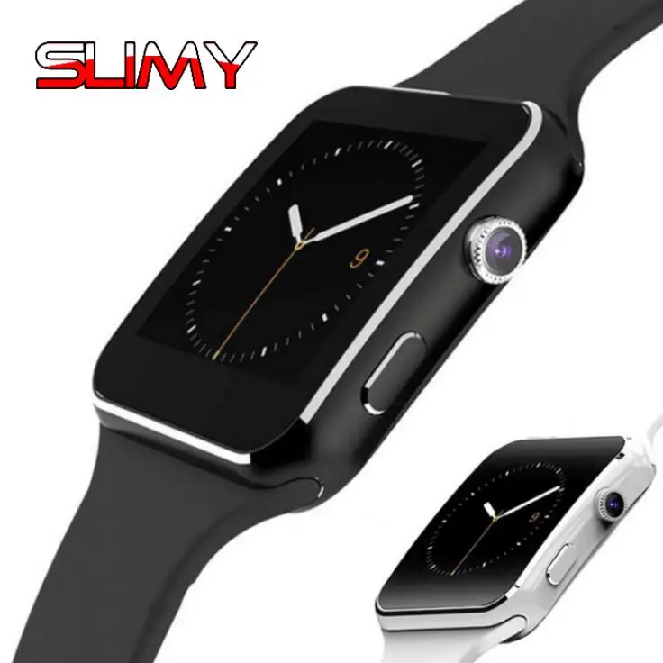 

Slimy Smart Watch X6 Android Smartwatch Phone with 2G SIM TF Card Slot Camera Wristwatch Wearable Devices for Android PK DZ09 Y1