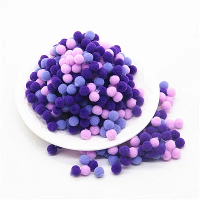 Pompom 8mm Multi Color Mini Pompon Balls DIY for Kids Toys Pompones Manualidades Garment Sewing Home Wedding Craft Supplies 20g - Цвет: 112632