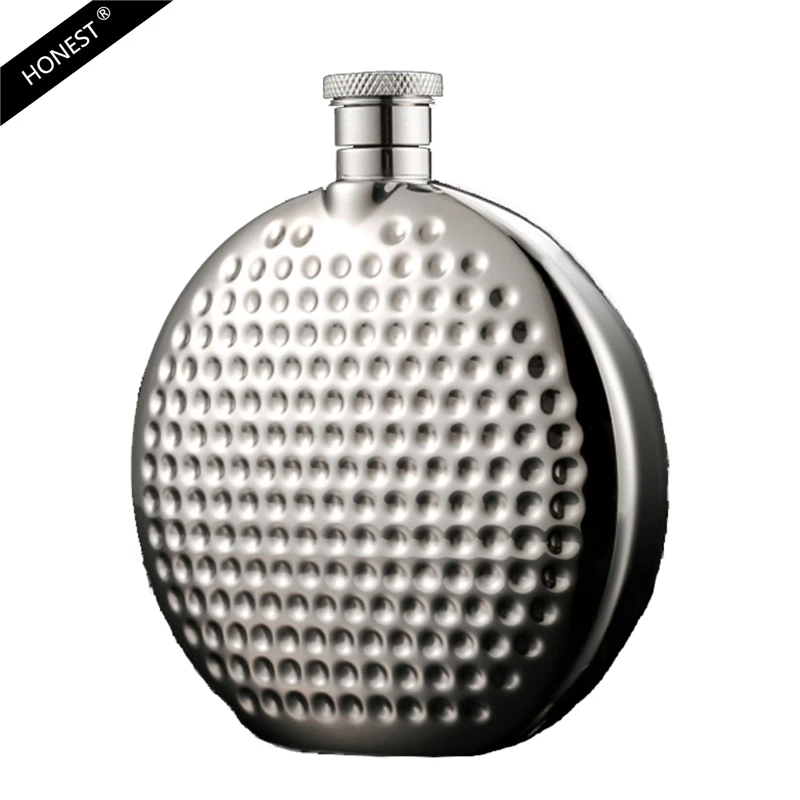 

Honest 4oz Luxury Hip Flask Stainless Steel Flask Whiskey Liquor Portable Personality Flask With High Quality Mirror Face Bottle