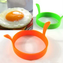 Hot 1 Pc Random Color DIY Round Breakfast Silicone Egg Molds Pancake Cooking Tools Kitchen Accessories