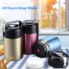 Large Capacity 800ML/1000ML/1200ML Thermos Lunch Box Portable Stainless Steel Food Soup Containers Vacuum Flasks Thermocup ► Photo 3/6