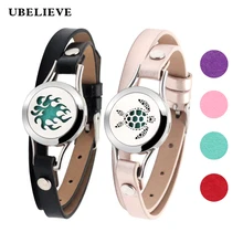 Кожаный браслет с кулон из нержавеющей стали ручной работы Винтаж выдалбливают очаровательный браслет браслеты для Для женщин Для мужчин ювелирные изделия