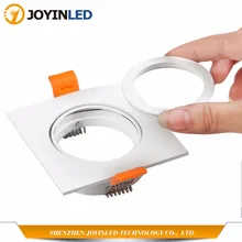 2 шт. квадратные светильники лампы рамки крепления держатели Регулируемый вырез 65 мм MR16 GU10 лампы