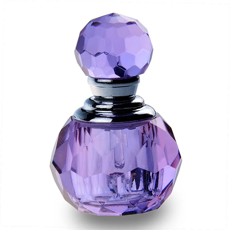 purple colour perfume bottle