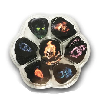 

Mixed thin medium heavy 3thickness dark skull image picture guitar pick plectrum