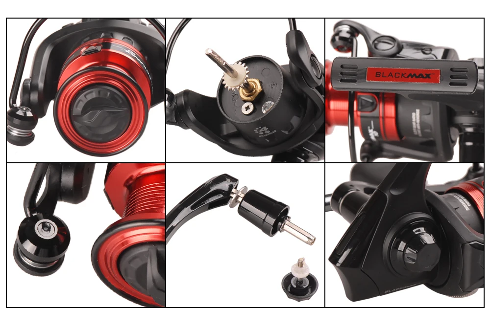 Abu Garcia BLACK MAX BMAXSP5-60(500-6000) спиннинговая Рыболовная катушка 4BB легкая графитовая спиннинговая катушка Carretilha Molinete