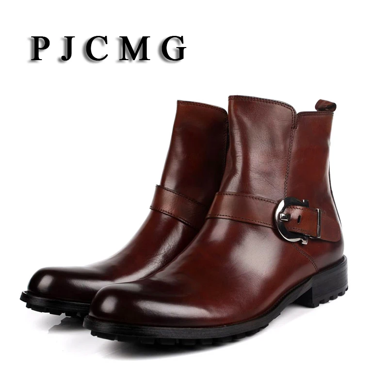 2017 г. Новая осенне зимняя обувь из натуральной кожи с острым носком Мужские броги