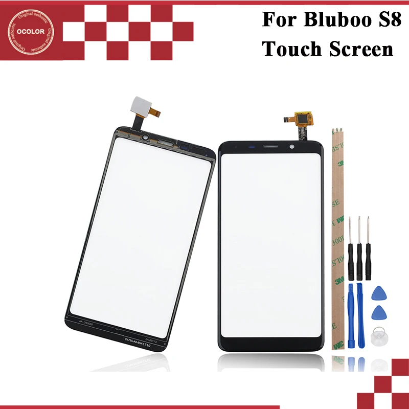 Ocolor для Bluboo S8 Сенсорная панель Сенсорный экран 5 7 ''дигитайзер сенсор Замена с