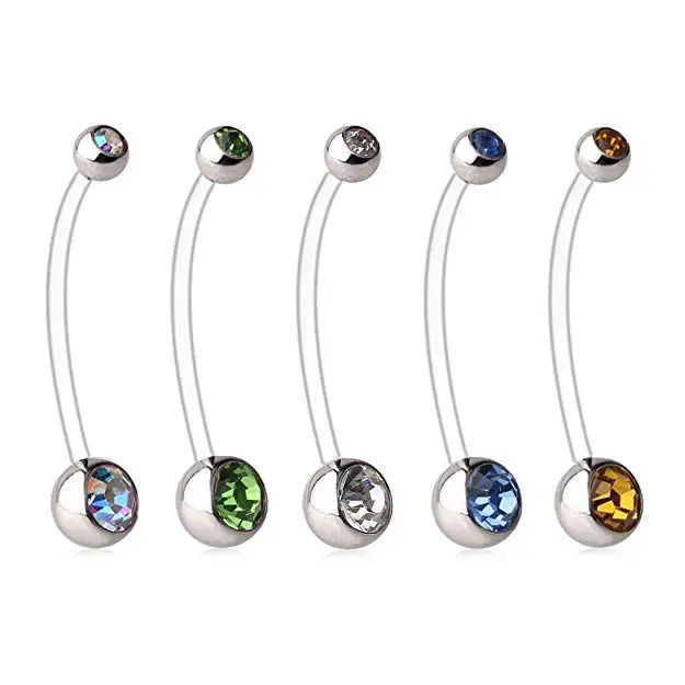 5PCS_Jeweled_CZ_Pregnancy_Sport_Maternity_Flexible_Bioplast_Belly_Navel_Button_Ring_Retainer_14G_1_1_2Inch_38mm__1529717560083_0