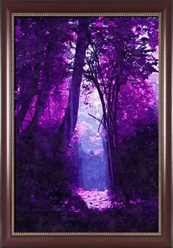 

Framed painting by number coloring by numbers for home decor hand painted canvas painting 4050 purple leaf
