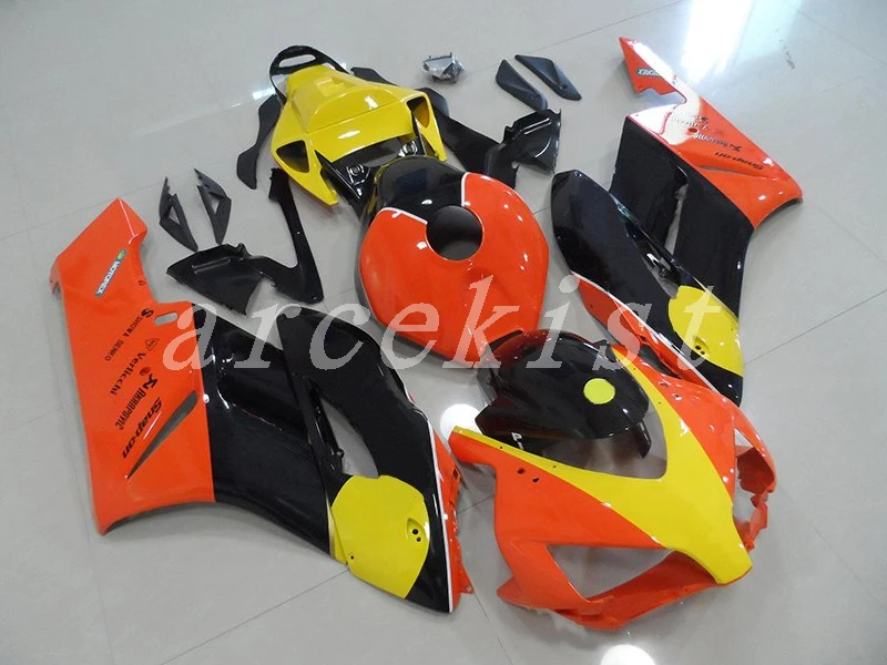 

3Gifts New ABS motorcycle fairing kit Fit for Honda CBR1000RR 04 05 fairings parts CBR 1000 RR 2004 2005 Custom orange yellow