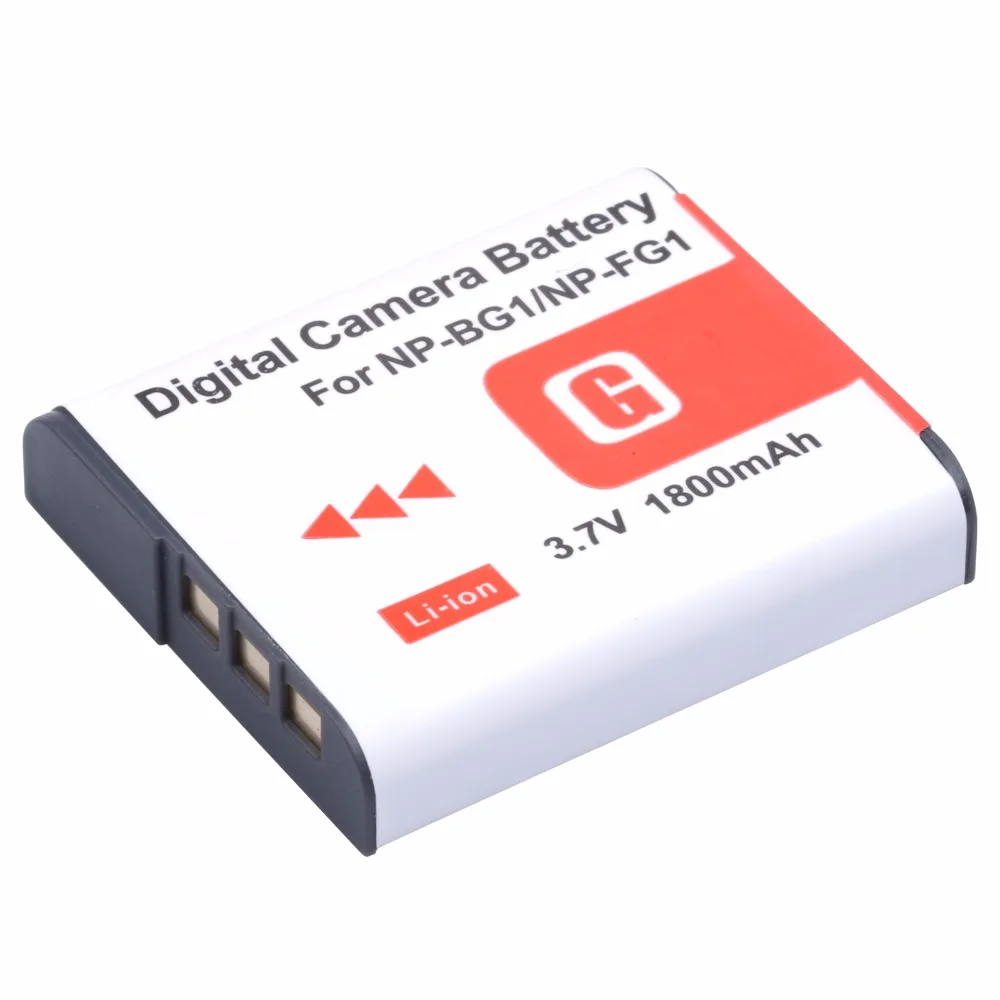 Probty 1Pcs 1800Mah Np-Bg1 Np Bg1 Npbg1 Batteria Per Sony Cyber-Shot Dsc-Dsc-H3 Dsc-H7 Dsc-H9 Dsc-H10 Dsc-H20 Dsc-H50 Dsc-H55 Dsc-H70
