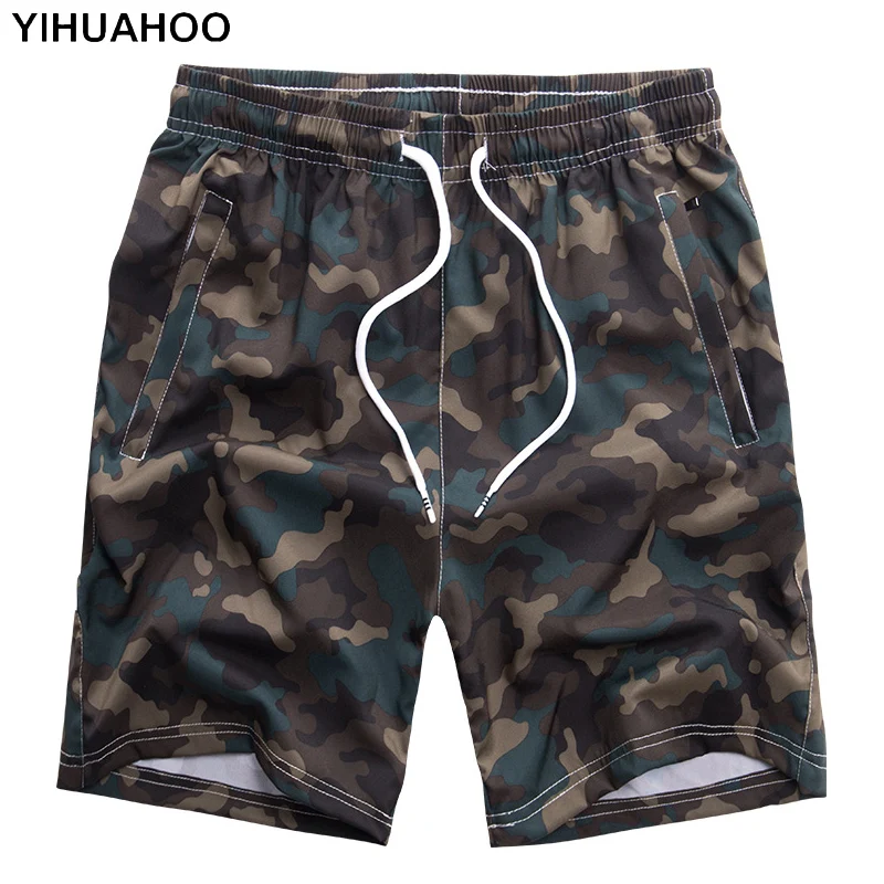 YIHUAHOO عارضة الصيف السراويل الرجال زائد حجم 6XL 7XL 8XL برمودا مجلس التمويه شورتات للبحر العسكرية تصفح رجل سراويل قصيرة
