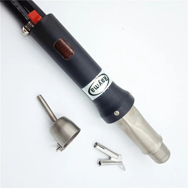 2020 new type digital display hot air welder with 2M long blastic pipe plastic welding Split type welding machine hot selling 6