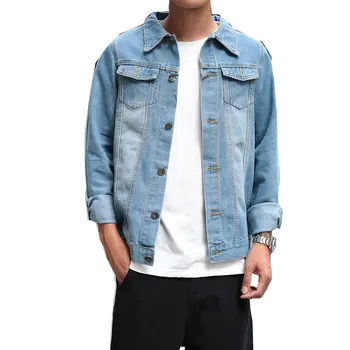 

2018 New Cotton Outerwear Jeans jacket Men Slim Fit Casual With Pockets Coats For Men Fashion M-3XL.