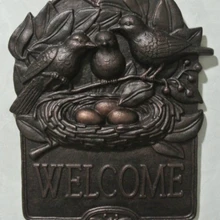 Литая алюминиевая табличка, гнездо для птиц, винтажная металлическая подвесная настенная дверь, декор для магазина, бара, паба, ресторана, дома, под старину