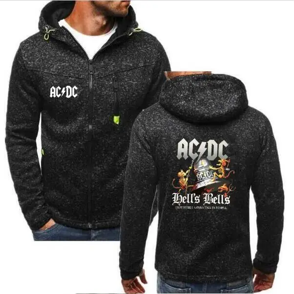 2019 ACDC толстовки зима для мужчин Толстовка брендовая Мода хип хоп печати
