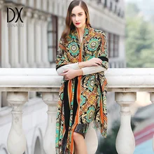 Модный зимний шарф для женщин, кашемировый теплый клетчатый шарф из пашмины, роскошный брендовый шарф, женские шарфы и шали