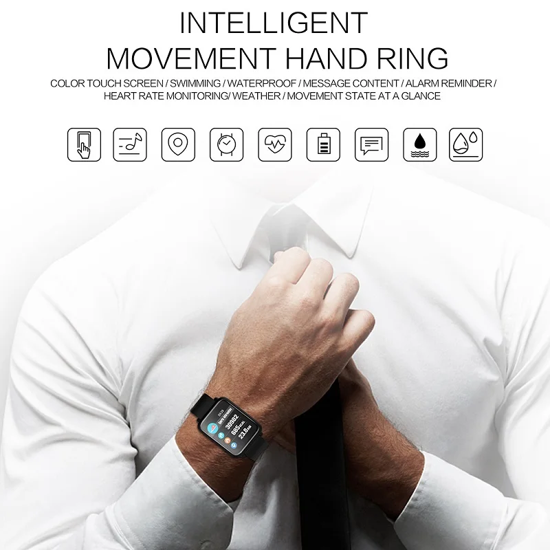 Чигу M28 Smart Watch IP68 Водонепроницаемый Для мужчин спортивные часы сердечного ритма
