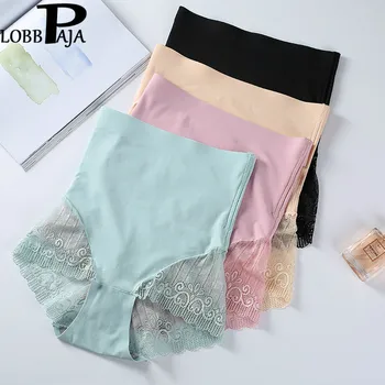 

LOBBPAJA Women Sexy Lace Super High Waist Body Shaper Butt Lifter Slim Control Panties Seamless Underwear Briefs Lingerie