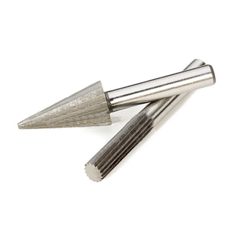 6pcs/Set NEW Bearing Steel Burr Milling Cutter 6mm Shank Rotary Tools Electric Grinding Metal Graver Tool Accessories