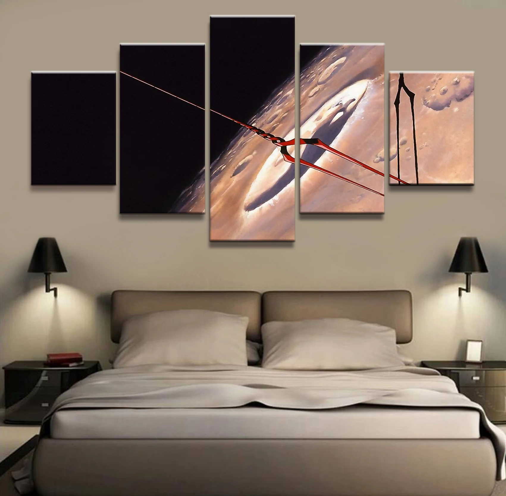 

5 Piece NEON GENESIS EVANGELION EVA Anime Poster Wall Pictures for Home Decor Poster Artwork Wall Decor Canvas Wholesale