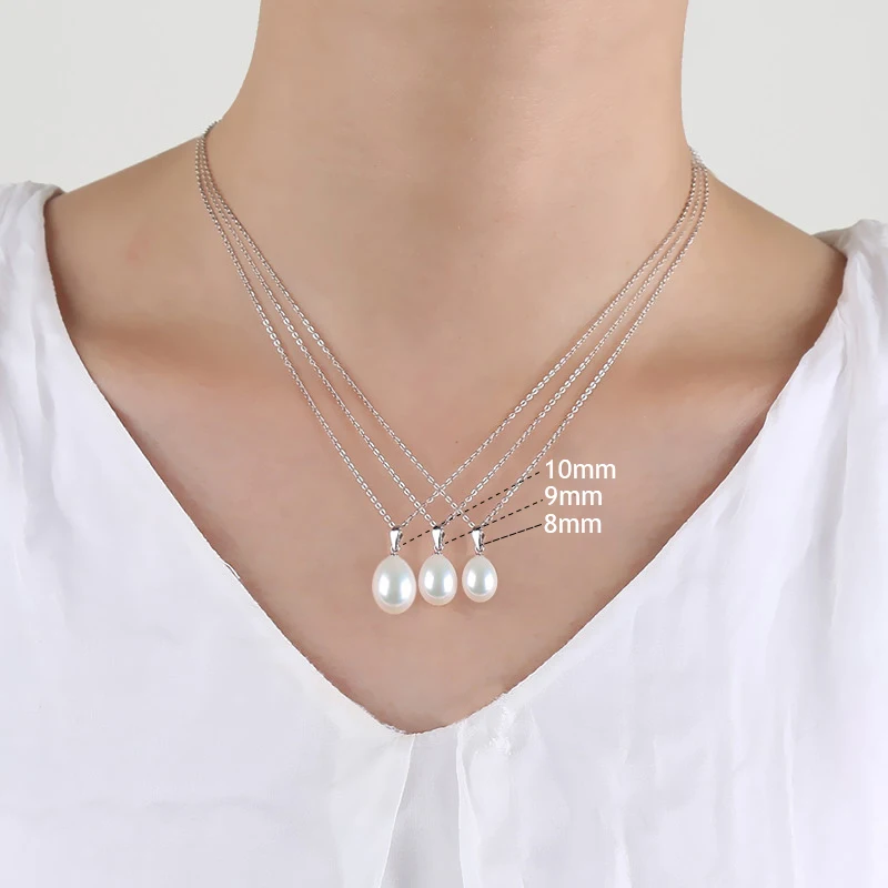 XF800 жемчужный ювелирный набор натуральный пресноводный жемчуг ожерелье кулон серьги подарок на вечеринку помолвка для девушек женщин [XFT1032]